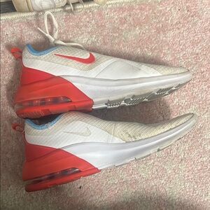 Nike White and Red Sneakers